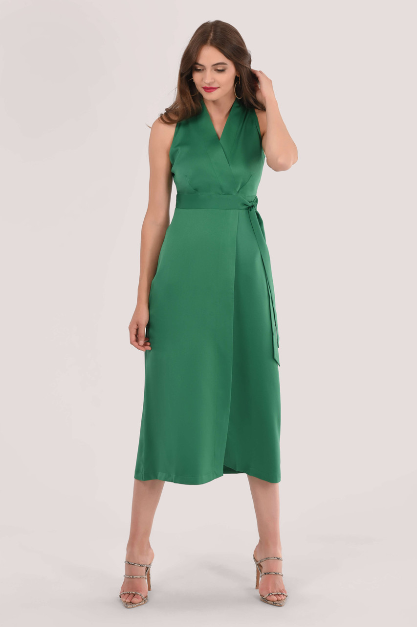 Closet London | Green Halter Neck Dress